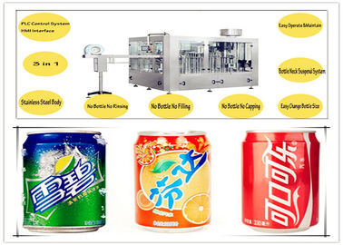 Adjustable Filling Volume Carbonated Drink Filling Machine / Carbonated Water Filler