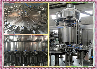 Electric Driven Carbonated Drink / Beverage Filling Machine 7kw PLC Control