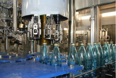 Automatic Glass Bottle Sparkling Water / Soft Drink Filling Machine For PET Bottle